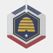 Utah Glas Ornament (Voorkant)