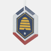 Utah Glas Ornament (Voorkant links)