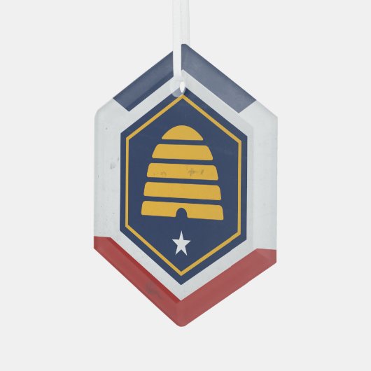 Utah Glas Ornament (Voorkant links)