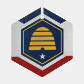 Utah Glas Ornament (Achterkant)