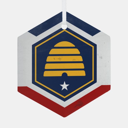 Utah Glas Ornament (Achterkant)