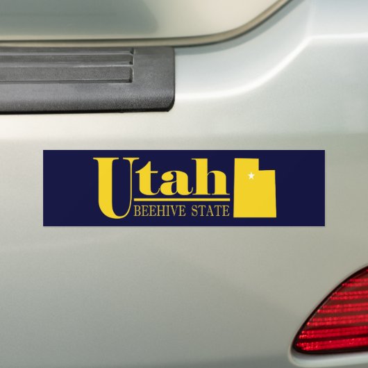 Utah Gold Bumpersticker (Op auto)
