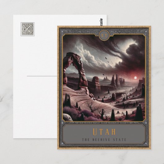 Utah | Gotische kunst Briefkaart (Voorkant / Achterkant)