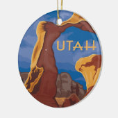 Utah Grand Staircase stijl Keramisch Ornament (Links)