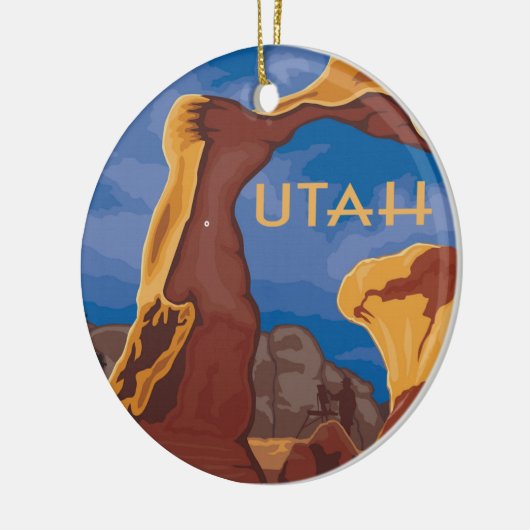 Utah Grand Staircase  stijl Keramisch Ornament (Links)