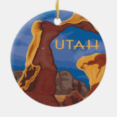 Utah Grand Staircase stijl Keramisch Ornament (Achterkant)
