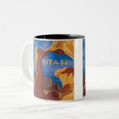 Utah Grand Staircase stijl Tweekleurige Koffiemok (Voorkant links)