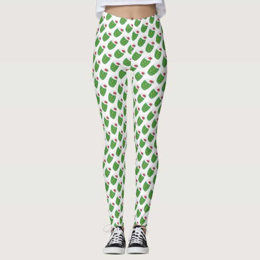 UTAH Green Gelatin Dessert Parfait Strawberry Leggings (Voorkant)