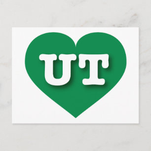 Utah Green Heart - Ik hou van UT Briefkaart
