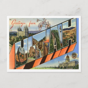 Utah Greetings uit de Verenigde Staten Briefkaart