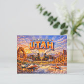 Utah Groet Ansichtkaart Briefkaart (Staand voorkant)