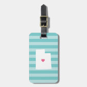 Utah Heart | Land van herkomst Bagagelabel (Voorkant verticaal)