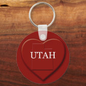 Utah Heart Map Sleutelhanger (Voorkant)