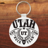 Utah, Heck, Est. 1896 Sleutelhanger (Voorkant)