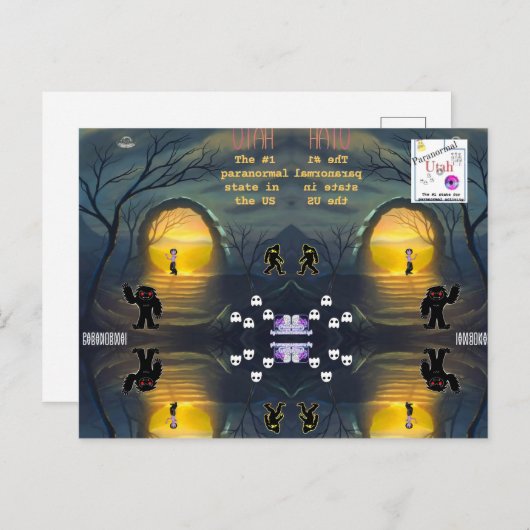 Utah het meest paranormale briefkaart (Voorkant / Achterkant)