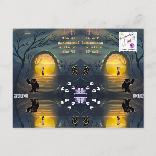 Utah het meest paranormale briefkaart (Voorkant)