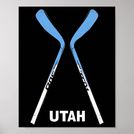 Utah Hockey Sticks Poster (Voorkant)