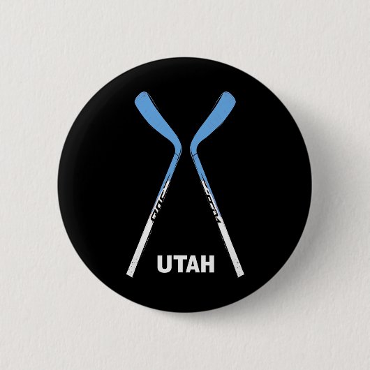 Utah Hockey Sticks Ronde Button 5,7 Cm (Voorkant)