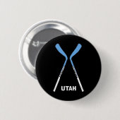 Utah Hockey Sticks Ronde Button 5,7 Cm (Voorkant /achterkant)