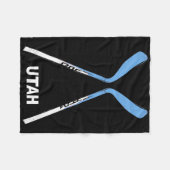 Utah Hockeysticks Fleece Deken (Voorkant (Horizontaal))