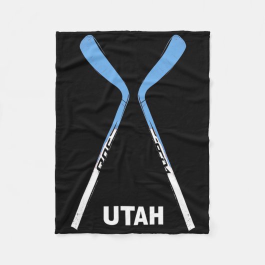 Utah Hockeysticks Fleece Deken (Voorkant)