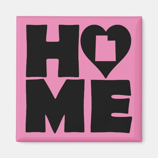 Utah Home Heart State Fridge Magnet (Voorkant)