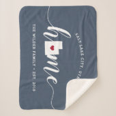 Utah Home Staat Gepersonaliseerd Sherpa Deken (Voorkant)