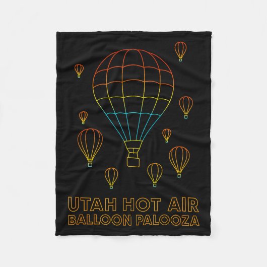 Utah Hot Air Balloon Palooza Apparel  Fleece Deken (Voorkant)