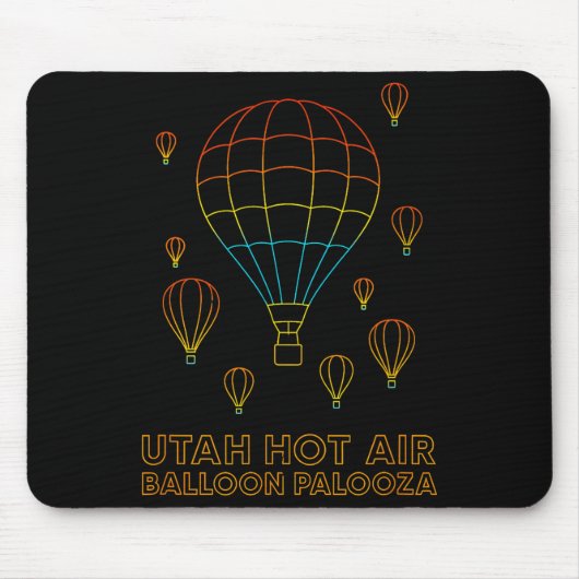 Utah Hot Air Balloon Palooza Apparel  Muismat (Voorkant)