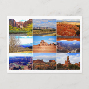 Utah Icon Collage Briefkaart