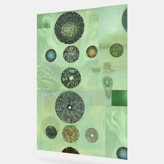 Utah in een microscoop acryl bord (Hoek)
