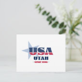 Utah in rood, wit en blauw Briefkaart (Staand voorkant)