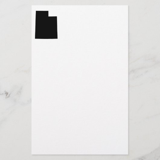 Utah in zwart en wit briefpapier (Voorkant)
