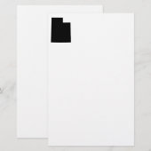 Utah in zwart en wit briefpapier (Voorkant / Achterkant)