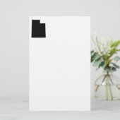 Utah in zwart en wit briefpapier (Staand voorkant)