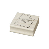 Utah kaart Familie retouradres Rubberstempel (Stempel)
