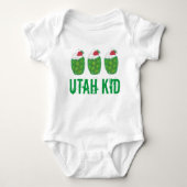UTAH KIND Green Gelatin Dessert Parfait Foodie Foo Romper (Voorkant)
