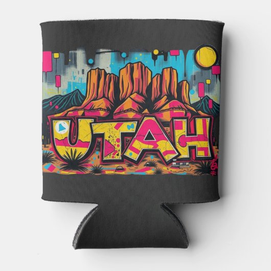 Utah kleding cadeau souvenir blikjeskoeler (Voorkant)