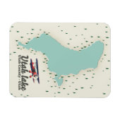 Utah Lake, Utah reisplattegrond Magneet (Horizontaal)