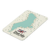 Utah Lake, Utah reisplattegrond Magneet (Linkerzijde)
