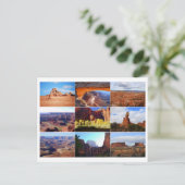Utah Landmarks Collage Briefkaart (Staand voorkant)