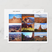 Utah Landmarks Collage Briefkaart (Voorkant / Achterkant)