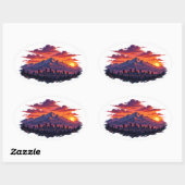 Utah-landschapssticker Ovale Sticker (Vel)
