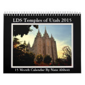 Utah LDS Temples 2015 15 maands kalender (Hoes)