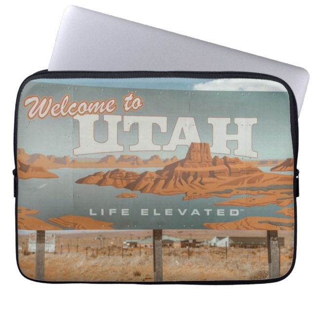 Utah Leven Verheven Laptop Sleeve (Voorkant)
