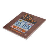 Utah License Bord Map keramische tegels V2 Tegeltje (Zijkant)