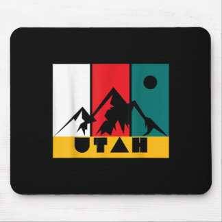 Utah  Logo - Park City Utah - Retro skiën Muismat