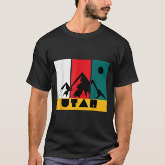 Utah  Logo - Park City Utah - Retro skiën T-shirt