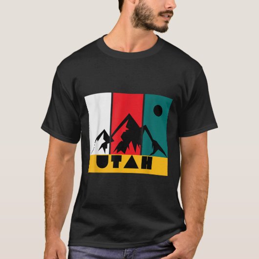 Utah  Logo - Park City Utah - Retro skiën T-shirt (Voorkant)