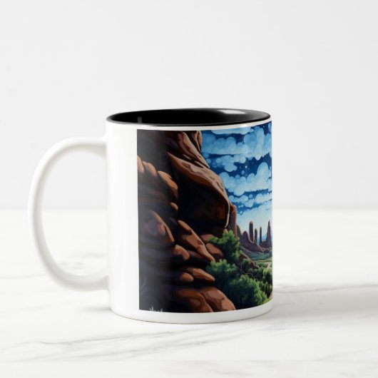 Utah Look Tweekleurige Koffiemok (Links)